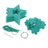 Max 1Set Stars Non-woven Felt Fabric Hanging Decors for Home Wall New Year Party