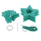 Max 1Set Stars Non-woven Felt Fabric Hanging Decors for Home Wall New Year Party