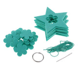 Max 1Set Stars Non-woven Felt Fabric Hanging Decors for Home Wall New Year Party