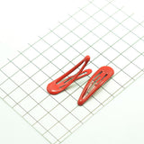 Max 20Pcs Solid Candy Color Hair Clips No Slip Metal Hair Clips Snap Barrettes