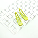 Max 20Pcs Solid Candy Color Hair Clips No Slip Metal Hair Clips Snap Barrettes