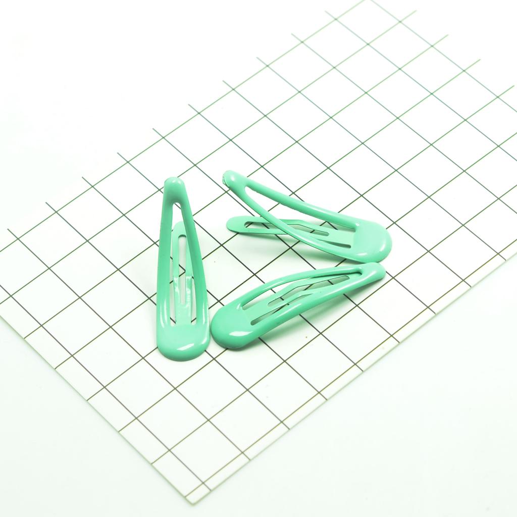 Max 20Pcs Solid Candy Color Hair Clips No Slip Metal Hair Clips Snap Barrettes