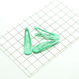 Max 20Pcs Solid Candy Color Hair Clips No Slip Metal Hair Clips Snap Barrettes