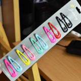 Max 20Pcs Solid Candy Color Hair Clips No Slip Metal Hair Clips Snap Barrettes