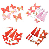 Max 3Pairs Chinese Style Cotton Butterfly Fabric Hair Qipao Accessories for Kids