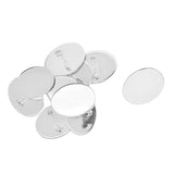 Max 10pcs Cabochon Brooch Setting Blank Brooch Pin Bezel Tray DIY Base Platinum