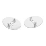 Max 10pcs Cabochon Brooch Setting Blank Brooch Pin Bezel Tray DIY Base Platinum