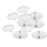 Max 10pcs Cabochon Brooch Setting Blank Brooch Pin Bezel Tray DIY Base Platinum