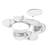 Max 10pcs Cabochon Brooch Setting Blank Brooch Pin Bezel Tray DIY Base Platinum