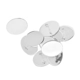 Max 10pcs Cabochon Brooch Setting Blank Brooch Pin Bezel Tray DIY Base Platinum