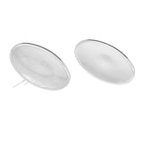 Max 10pcs Cabochon Brooch Setting Blank Brooch Pin Bezel Tray DIY Base Platinum