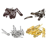 Max 10Pcs DIY Barrettes Snap Hair Clips 12mm Round Bezel Setting Tray Bronze