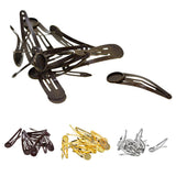 Max 10Pcs DIY Barrettes Snap Hair Clips 12mm Round Bezel Setting Tray Bronze