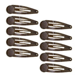 Max 10Pcs DIY Barrettes Snap Hair Clips 12mm Round Bezel Setting Tray Bronze