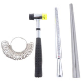 Max Standard 4 pcs Jewelry Sizer Mandrel Measurement Tool Adjust Repair Tool Kit