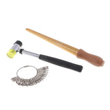 Max Rubber Hammer Ring Mandrel Sizer Ring Sizer Guage US Jewelry Tools Kit