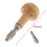 Max Mini Wooden Handle Pin Vise Hand Twist Drill Rotary Tools for 1.0-2.4mm Bits