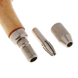 Max Mini Wooden Handle Pin Vise Hand Twist Drill Rotary Tools for 1.0-2.4mm Bits