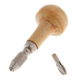 Max Mini Wooden Handle Pin Vise Hand Twist Drill Rotary Tools for 1.0-2.4mm Bits