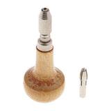 Max Mini Wooden Handle Pin Vise Hand Twist Drill Rotary Tools for 1.0-2.4mm Bits