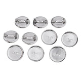 Max 30 Pieces Brooch Blank Lapel Pin Badge Base Pin-Back Button Base 23MM Metal