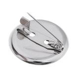 Max 30 Pieces Brooch Blank Lapel Pin Badge Base Pin-Back Button Base 23MM Metal