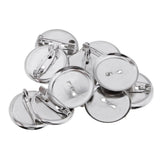 Max 30 Pieces Brooch Blank Lapel Pin Badge Base Pin-Back Button Base 23MM Metal