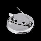 Max 30 Pieces Brooch Blank Lapel Pin Badge Base Pin-Back Button Base 23MM Metal