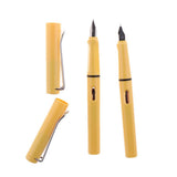 Max 2x Fountain Ink Pen Nib Pen Calligraphy Office School Stationery yellow
