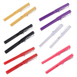 Max 2x Fountain Ink Pen Nib Pen Calligraphy Office School Stationery yellow