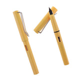 Max 2x Fountain Ink Pen Nib Pen Calligraphy Office School Stationery yellow