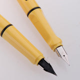 Max 2x Fountain Ink Pen Nib Pen Calligraphy Office School Stationery yellow
