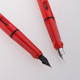 Max 2x Fountain Ink Pen Nib Pen Calligraphy Office School Stationery red