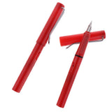 Max 2x Fountain Ink Pen Nib Pen Calligraphy Office School Stationery red