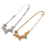 Max New Gold-plated Skull Bracelets Gothic