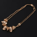 Max New Gold-plated Skull Bracelets Gothic