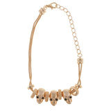 Max New Gold-plated Skull Bracelets Gothic