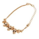 Max New Gold-plated Skull Bracelets Gothic