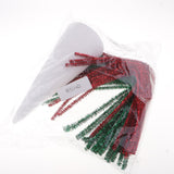 Max 20cm DIY Christmas Tree Styrofoam Foam and 40 Pieces Red Green Tinsel Stems