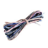 Max Printed English 3mm Flat Hair Rope Band Mixed Color
