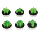 Max 6 Pieces Cactus Tealight Candles Handmade Delicate Succulent Cactus Candles