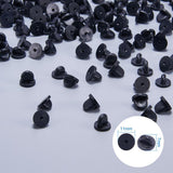 Max 200 Pieces PVC Rubber Pin Backs Pin Keepers for Tie Tack/ Lapel Pin Black
