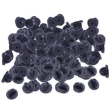 Max 200 Pieces PVC Rubber Pin Backs Pin Keepers for Tie Tack/ Lapel Pin Black