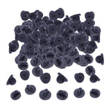 Max 200 Pieces PVC Rubber Pin Backs Pin Keepers for Tie Tack/ Lapel Pin Black
