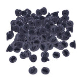 Max 200 Pieces PVC Rubber Pin Backs Pin Keepers for Tie Tack/ Lapel Pin Black