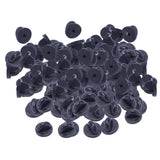 Max 200 Pieces PVC Rubber Pin Backs Pin Keepers for Tie Tack/ Lapel Pin Black