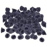 Max 200 Pieces PVC Rubber Pin Backs Pin Keepers for Tie Tack/ Lapel Pin Black