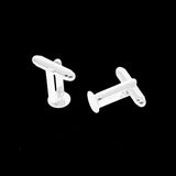 Max 20 Pieces Silverwhite DIY Cufflink Findings Cuff Link Blanks Backs Pad Base