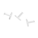 Max 20 Pieces Silverwhite DIY Cufflink Findings Cuff Link Blanks Backs Pad Base