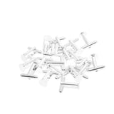 Max 20 Pieces Silverwhite DIY Cufflink Findings Cuff Link Blanks Backs Pad Base